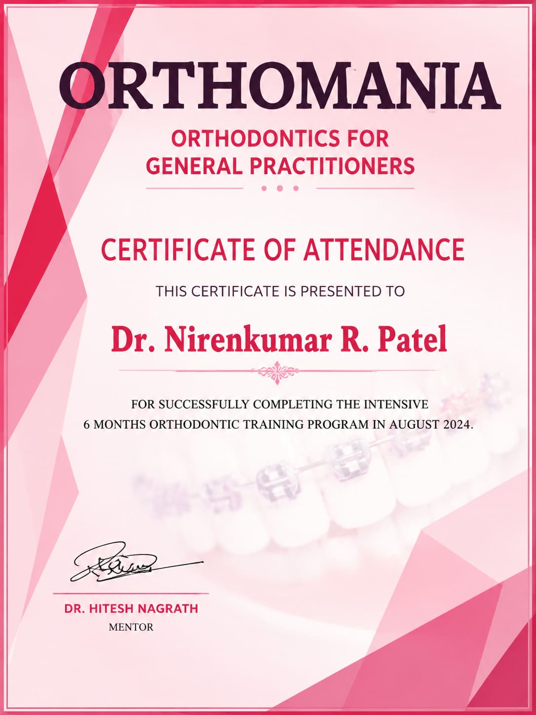 Professional Dental Certificate